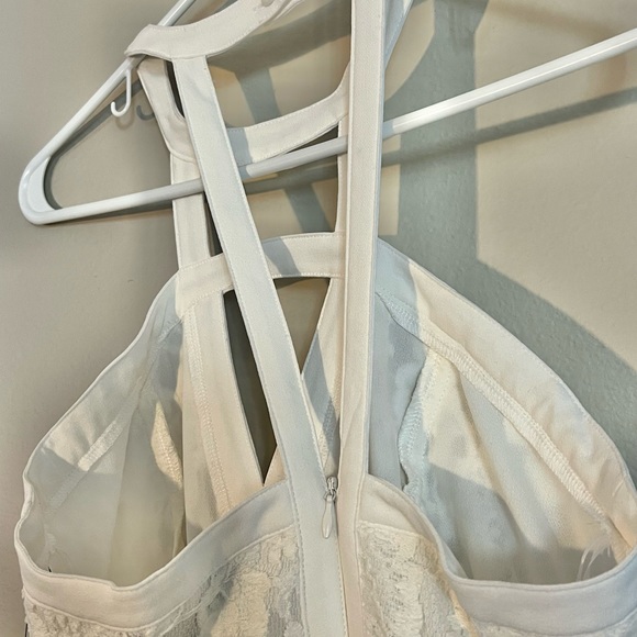 Flirty white mini dress from Lulu’s, never worn. - Picture 4 of 4